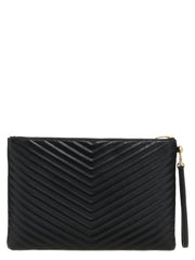 Saint Laurent Black Calfskin Clutch Bag