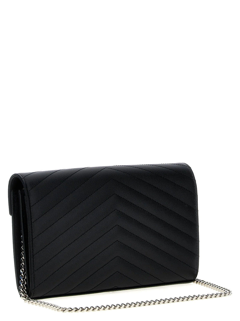 Saint Laurent Black Calfskin Clutch Bag
