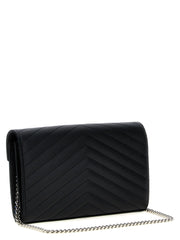 Saint Laurent Black Calfskin Clutch Bag