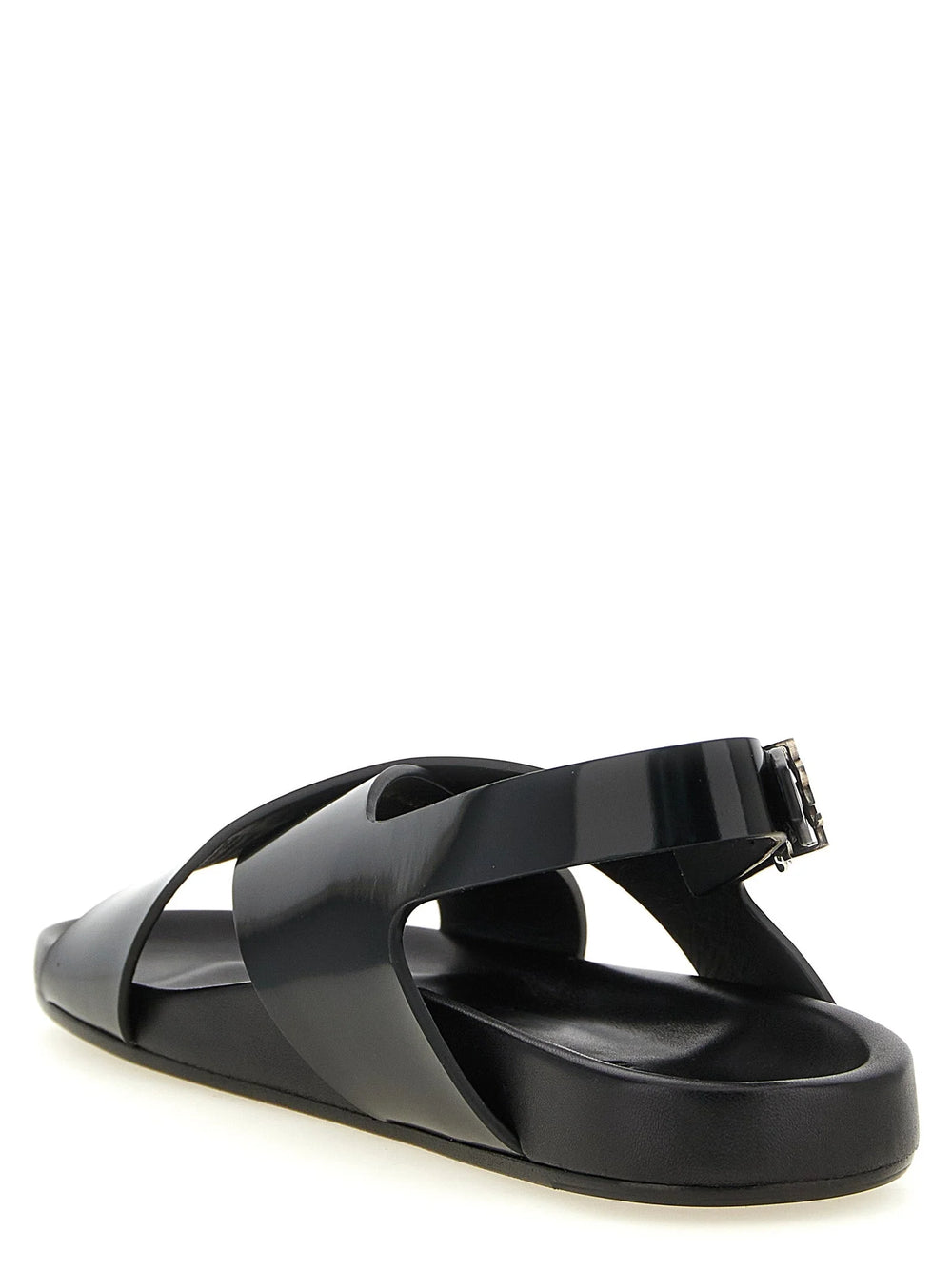 Saint Laurent Black Calfskin Flat Sandals - EU 42 | US 9