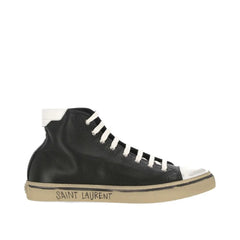 Saint Laurent Black Calfskin High Top Sneakers - EU41/US8