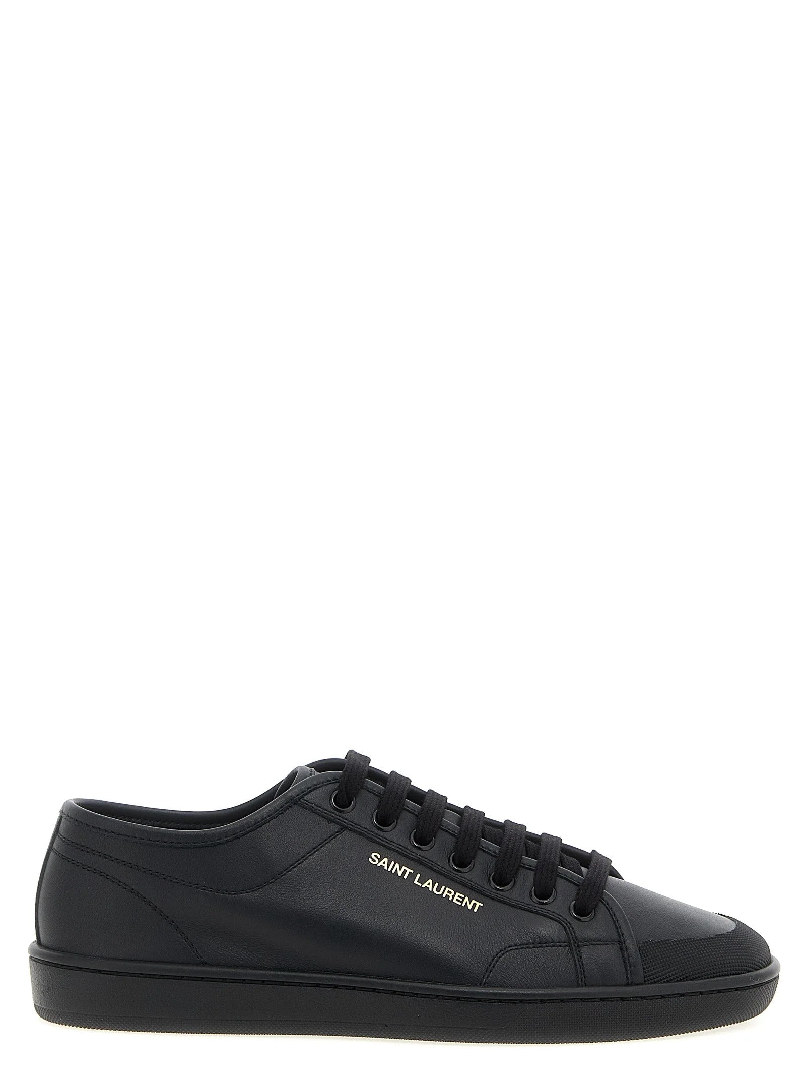 Saint Laurent Black Calfskin Low Top Sneakers - EU 40 | US 7