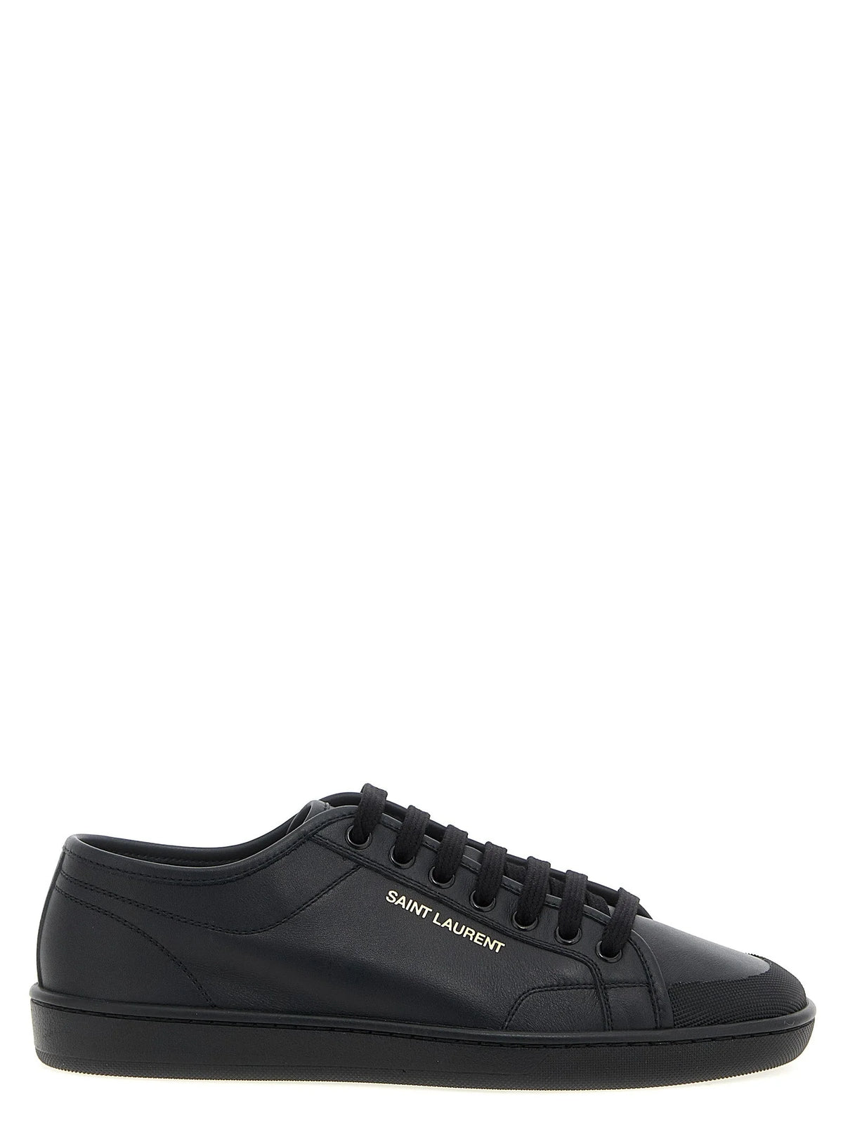 Saint Laurent Black Calfskin Low Top Sneakers - EU 40 | US 7