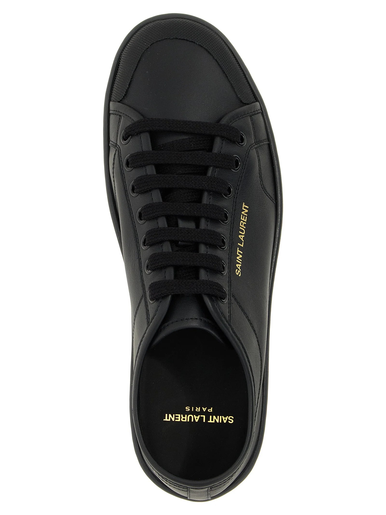 Saint Laurent Black Calfskin Low Top Sneakers - EU 40 | US 7
