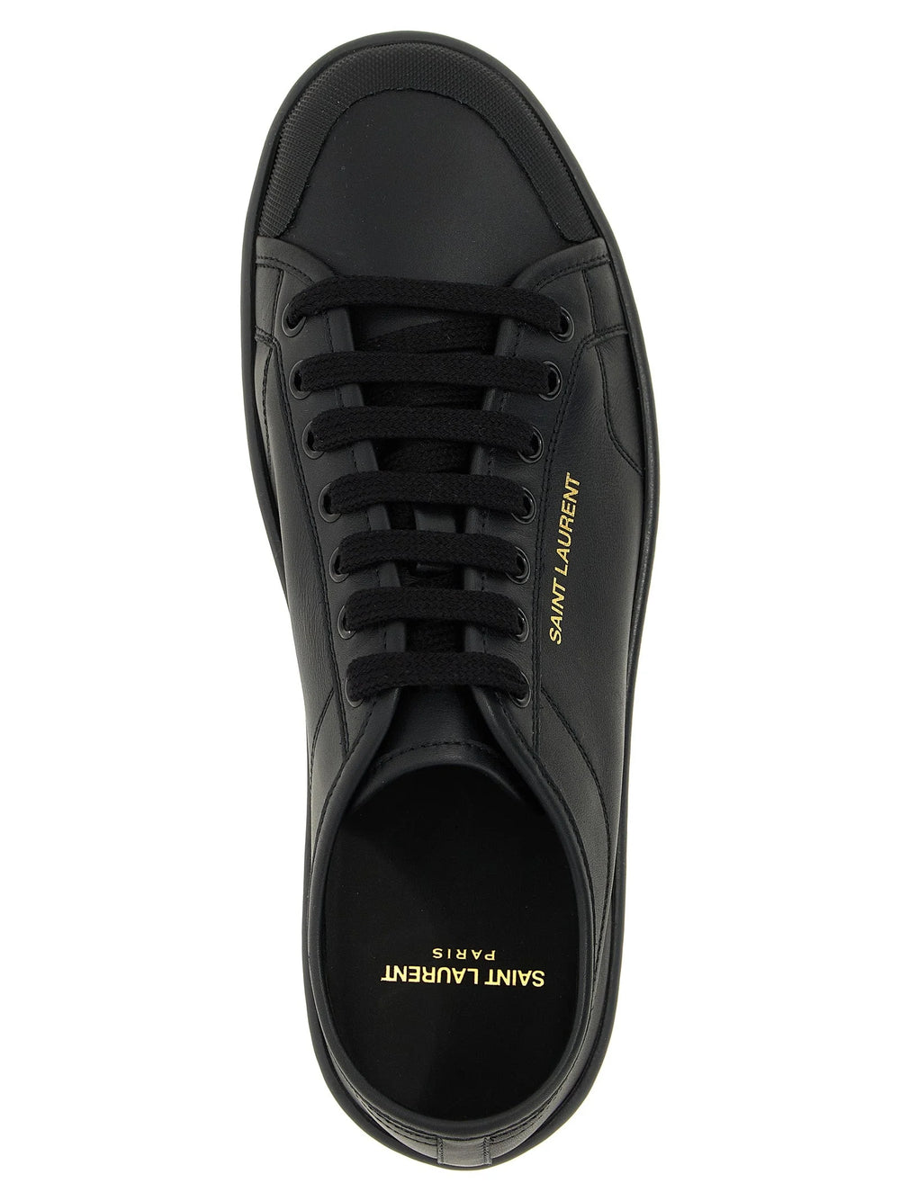 Saint Laurent Black Calfskin Low Top Sneakers - EU 40 | US 7