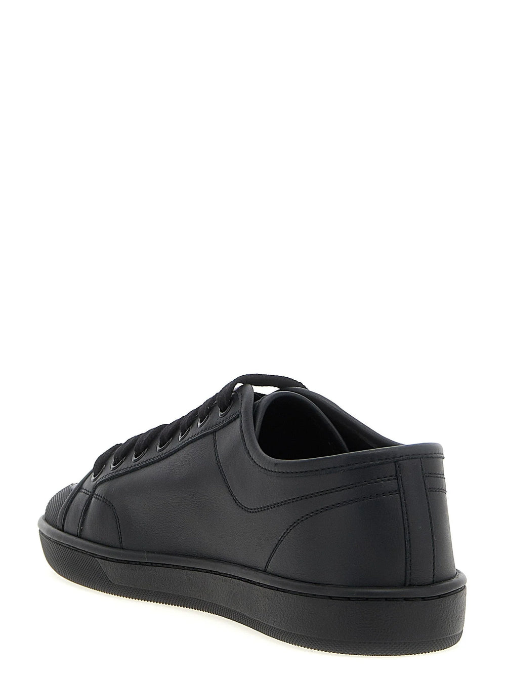 Saint Laurent Black Calfskin Low Top Sneakers - EU 40 | US 7