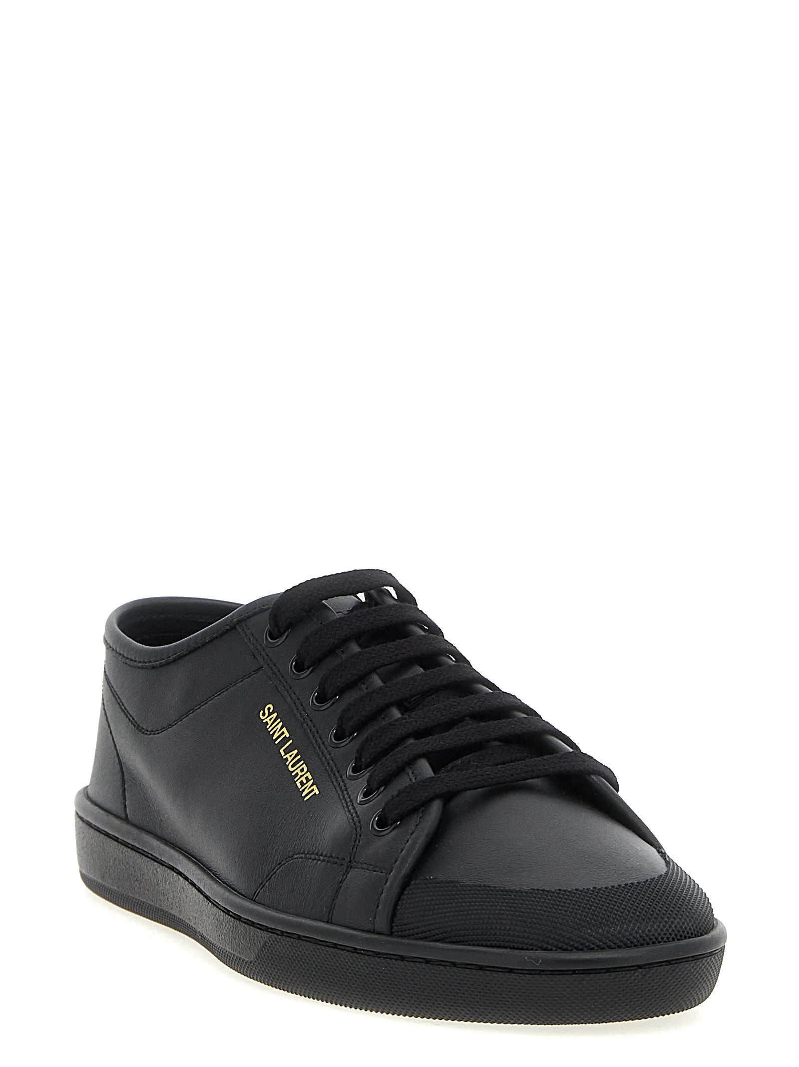 Saint Laurent Black Calfskin Low Top Sneakers - EU 40 | US 7