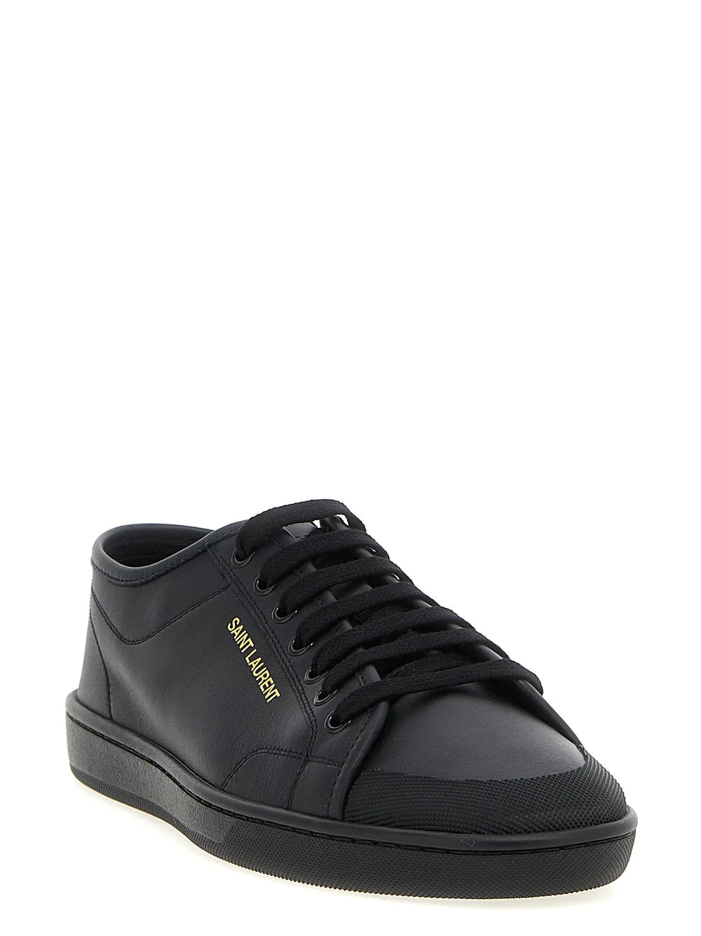 Saint Laurent Black Calfskin Low Top Sneakers - EU 40 | US 7