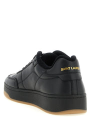 Saint Laurent Black Calfskin Low Top Sneakers - EU44/US11