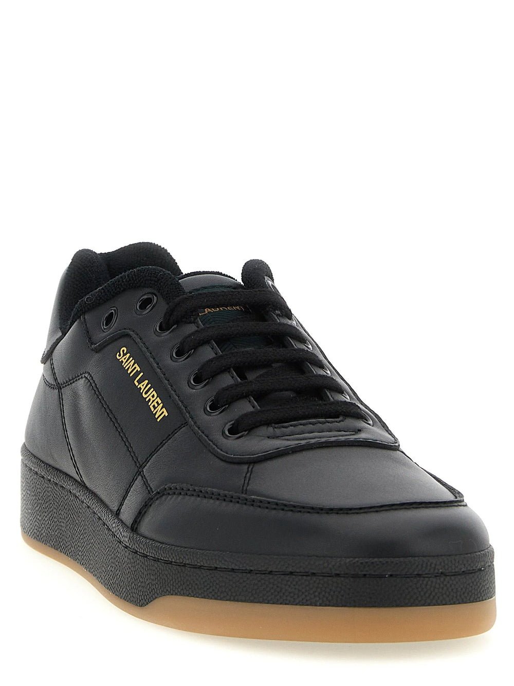 Saint Laurent Black Calfskin Low Top Sneakers - EU44/US11