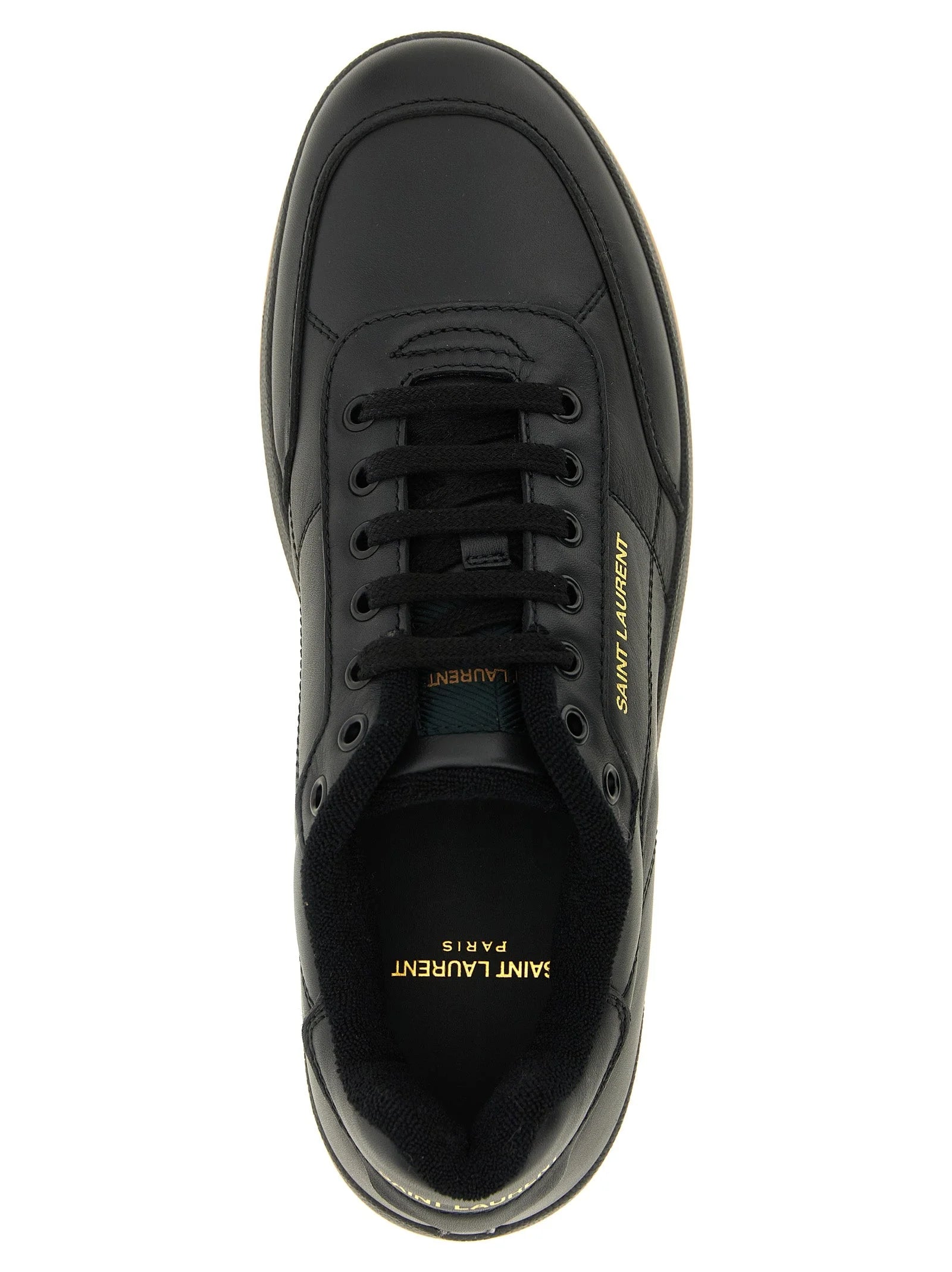 Saint Laurent Black Calfskin Low Top Sneakers - EU44/US11