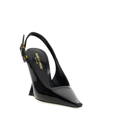 Saint Laurent Black Calfskin Platform Pumps - EU35/US5