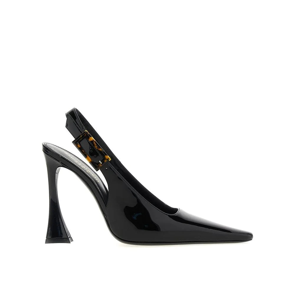 Saint Laurent Black Calfskin Platform Pumps - EU35/US5