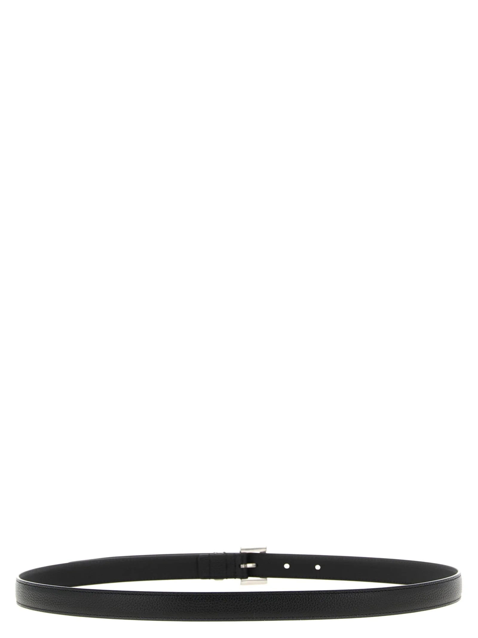 Saint Laurent Black Calfskin Regular Belt
