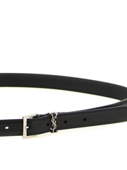 Saint Laurent Black Calfskin Regular Belt