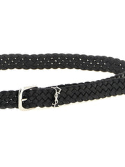Saint Laurent Black Calfskin Regular Belt - 90 cm / 36 Inches