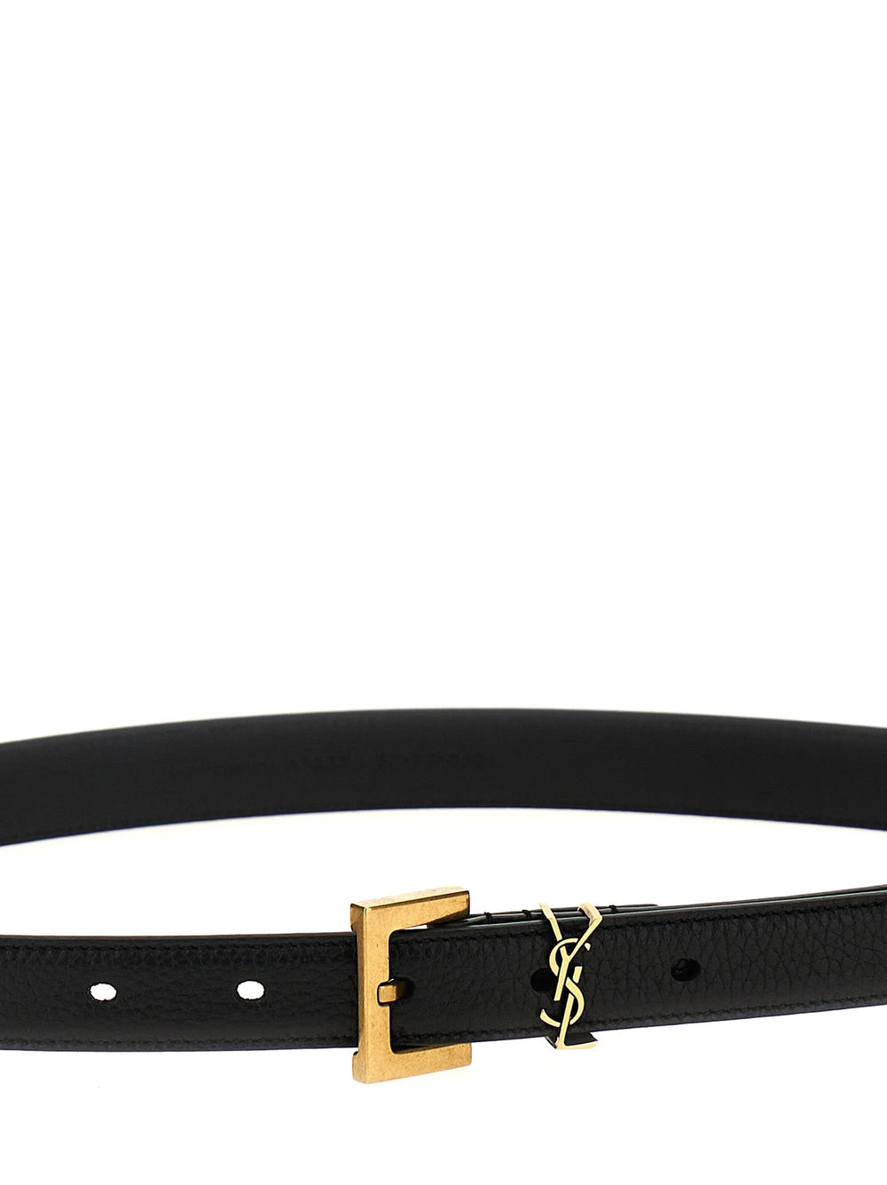 Saint Laurent Black Calfskin Regular Belt - 90 cm / 36 Inches