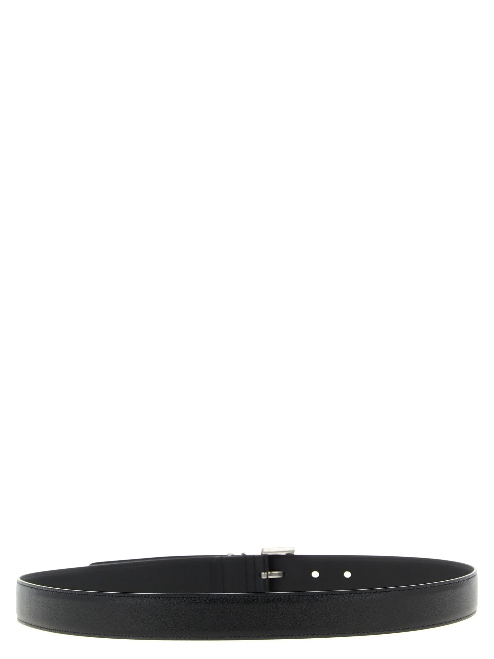 Saint Laurent Black Calfskin Regular Belt