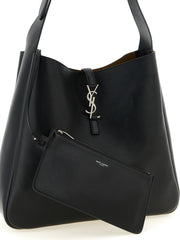 Saint Laurent svart kalveskinn skulderveske