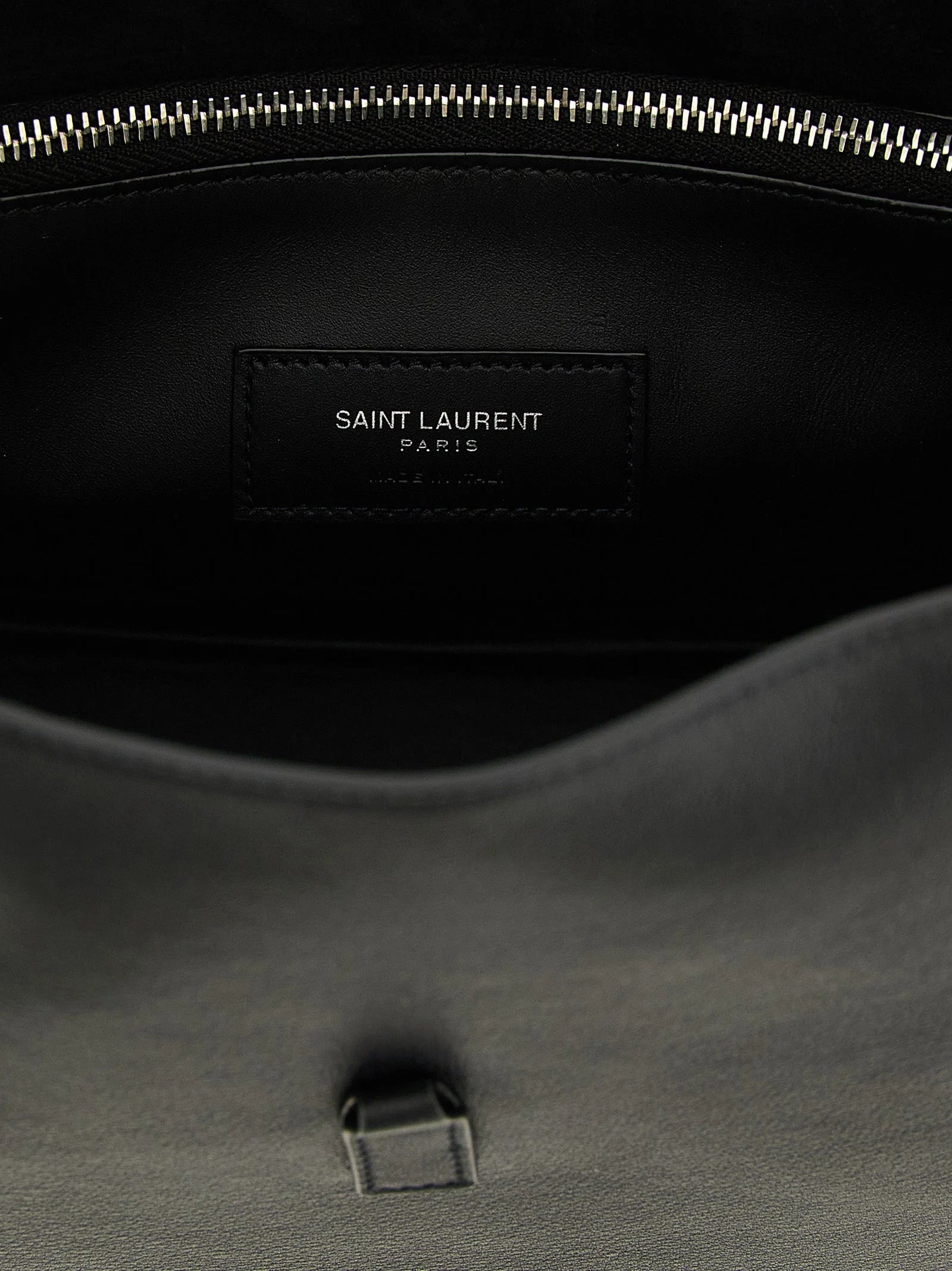 Saint Laurent Black Calfskin Shoulder Bag