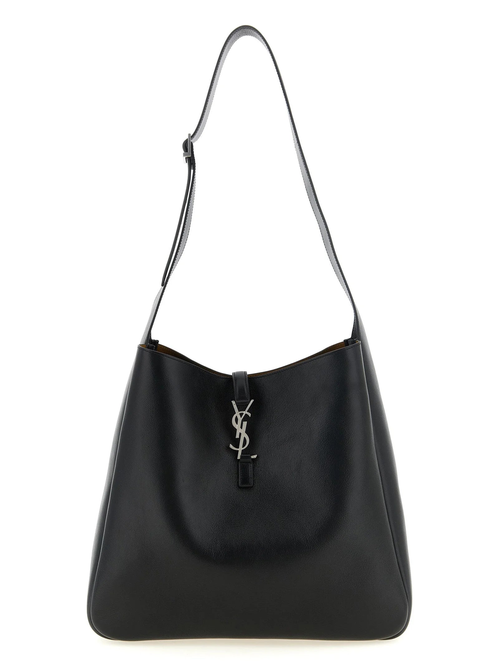 Saint Laurent svart kalveskinn skulderveske