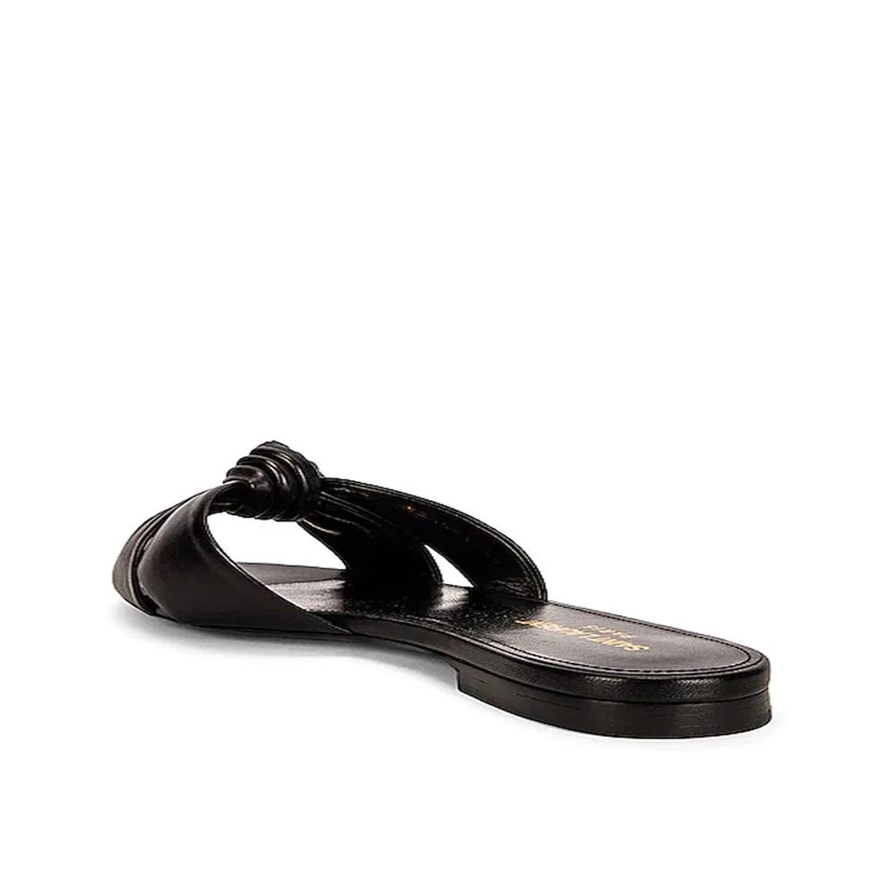 Saint Laurent Black Calfskin Slides - EU36.5/US6.5