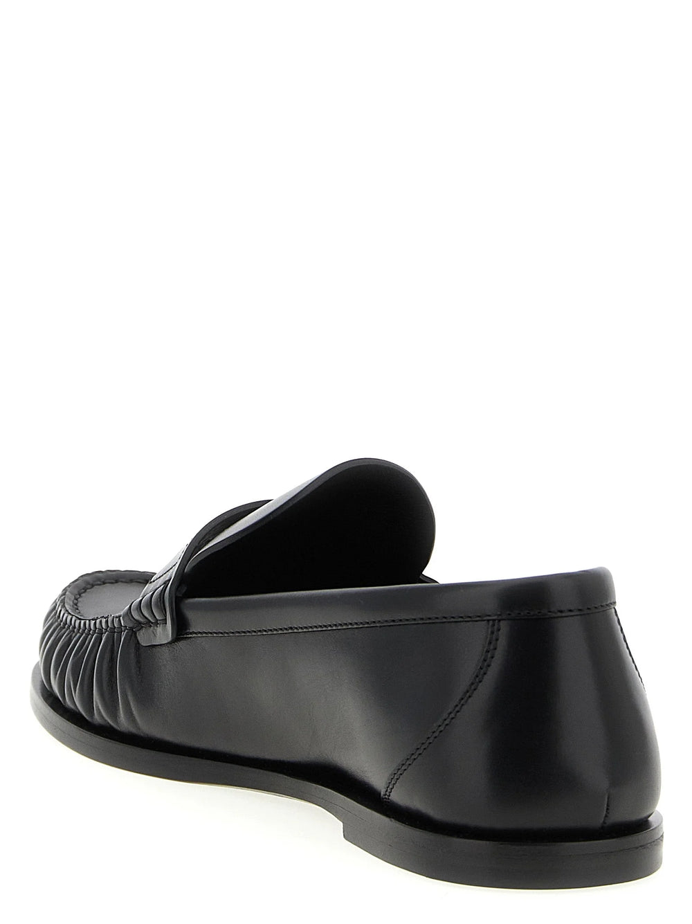 Saint Laurent Black Calfskin Slip-On Loafers - EU 40 | US 7