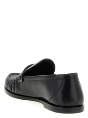 Saint Laurent Black Calfskin Slip-On Loafers - EU 40 | US 7