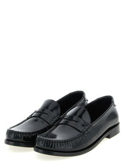 Saint Laurent Black Calfskin Slip-On Loafers - EU 40 | US 7