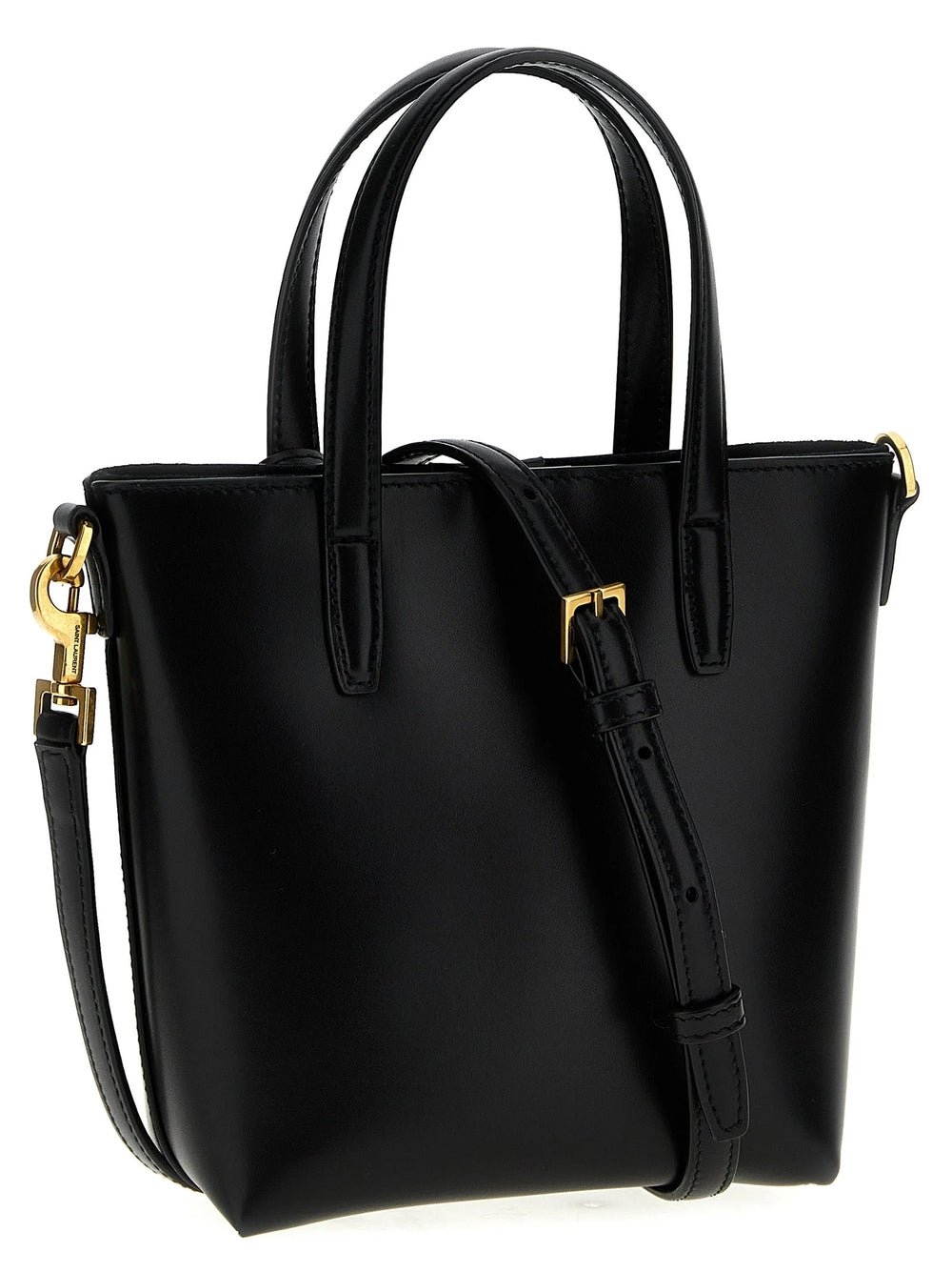 Saint Laurent Black Calfskin Tote Bag