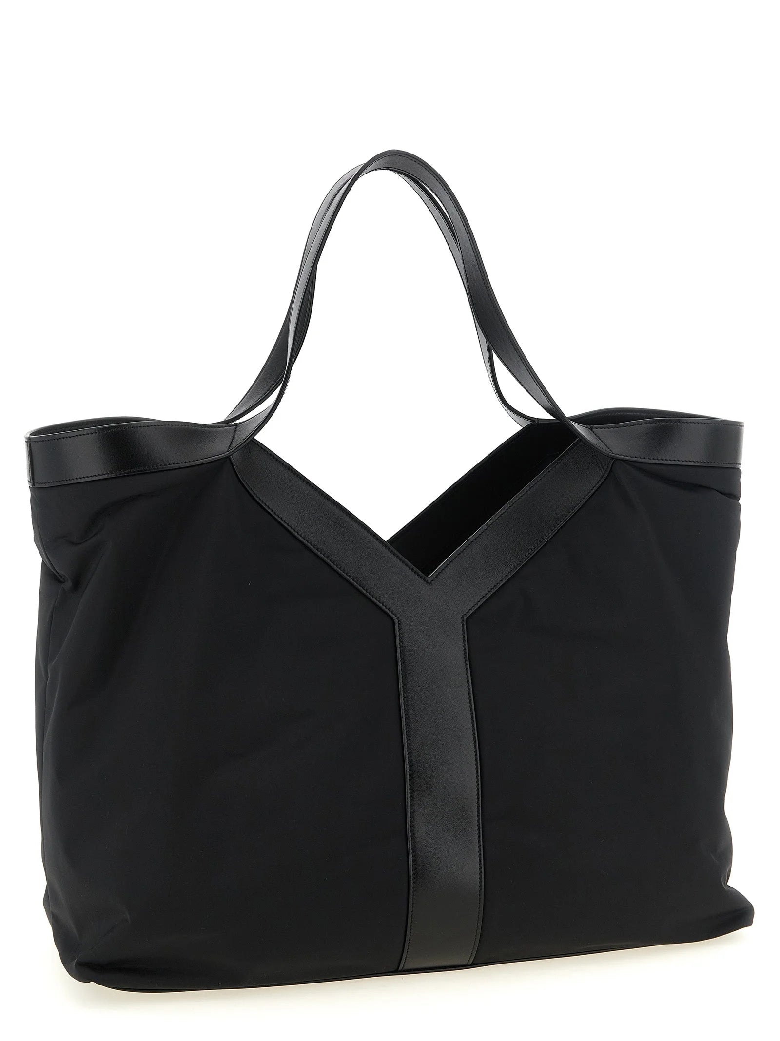 Saint Laurent Black Calfskin Tote Bag