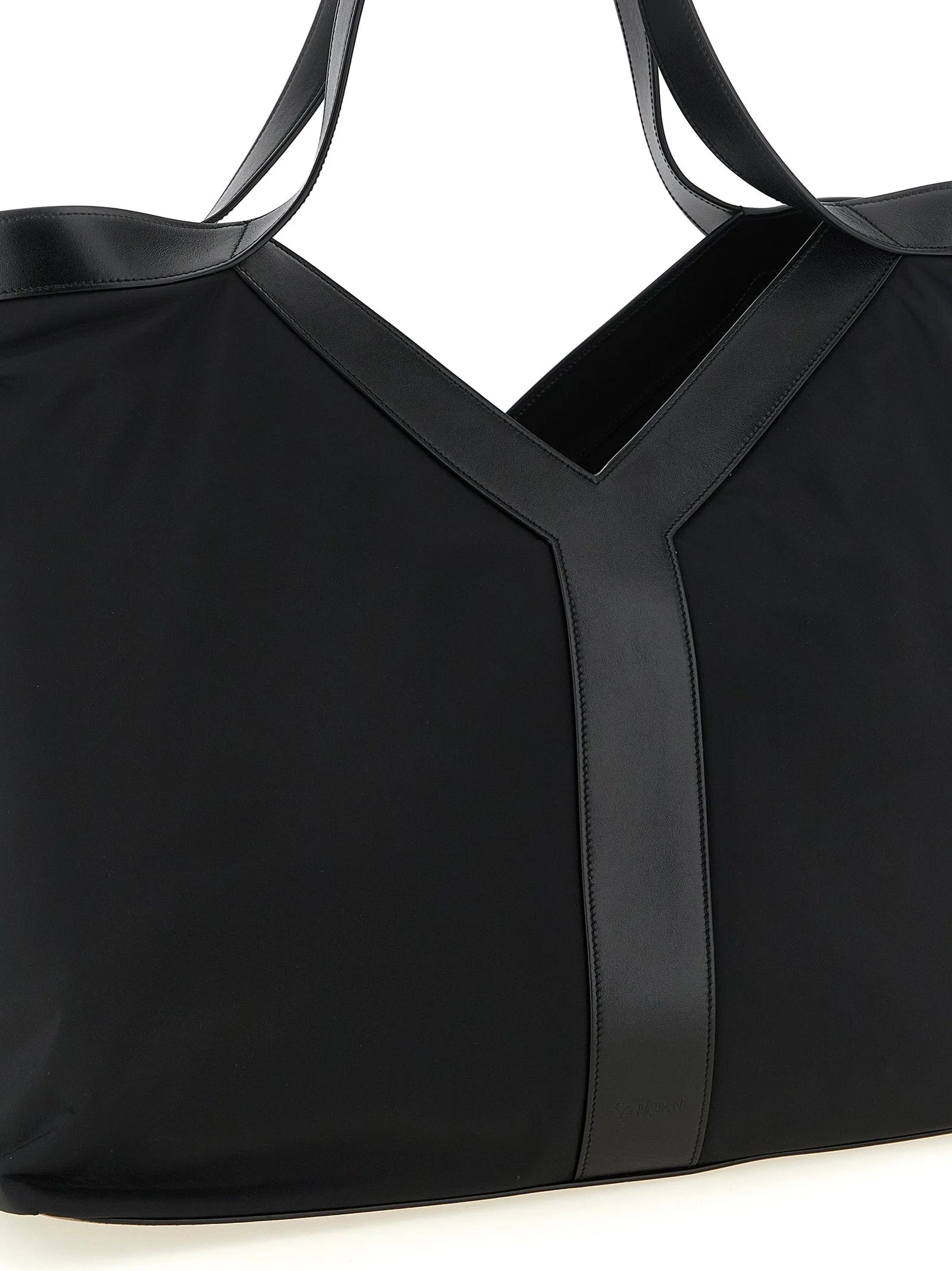 Saint Laurent Black Calfskin Tote Bag