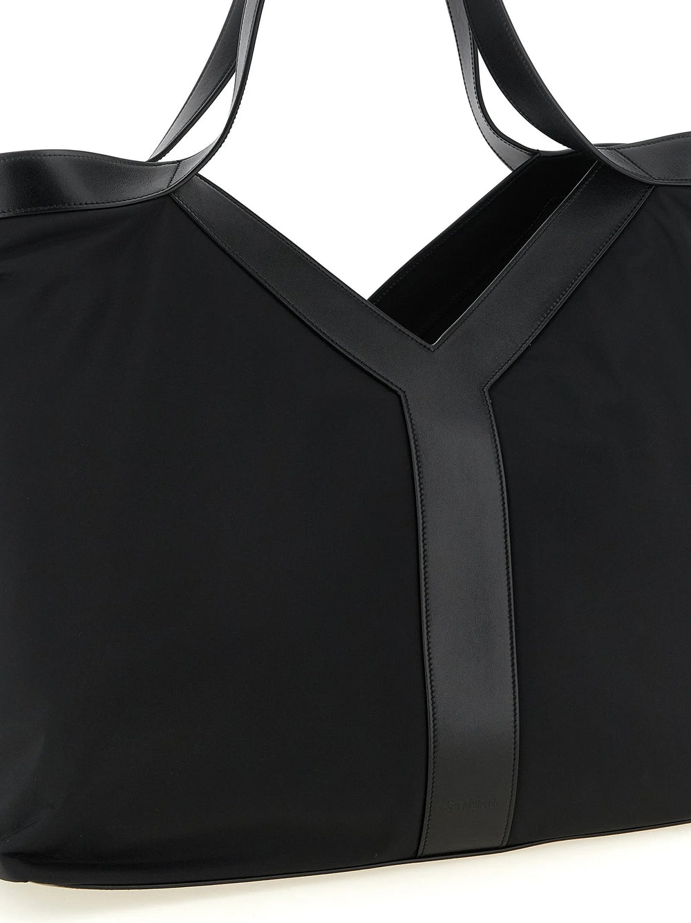 Saint Laurent Black Calfskin Tote Bag