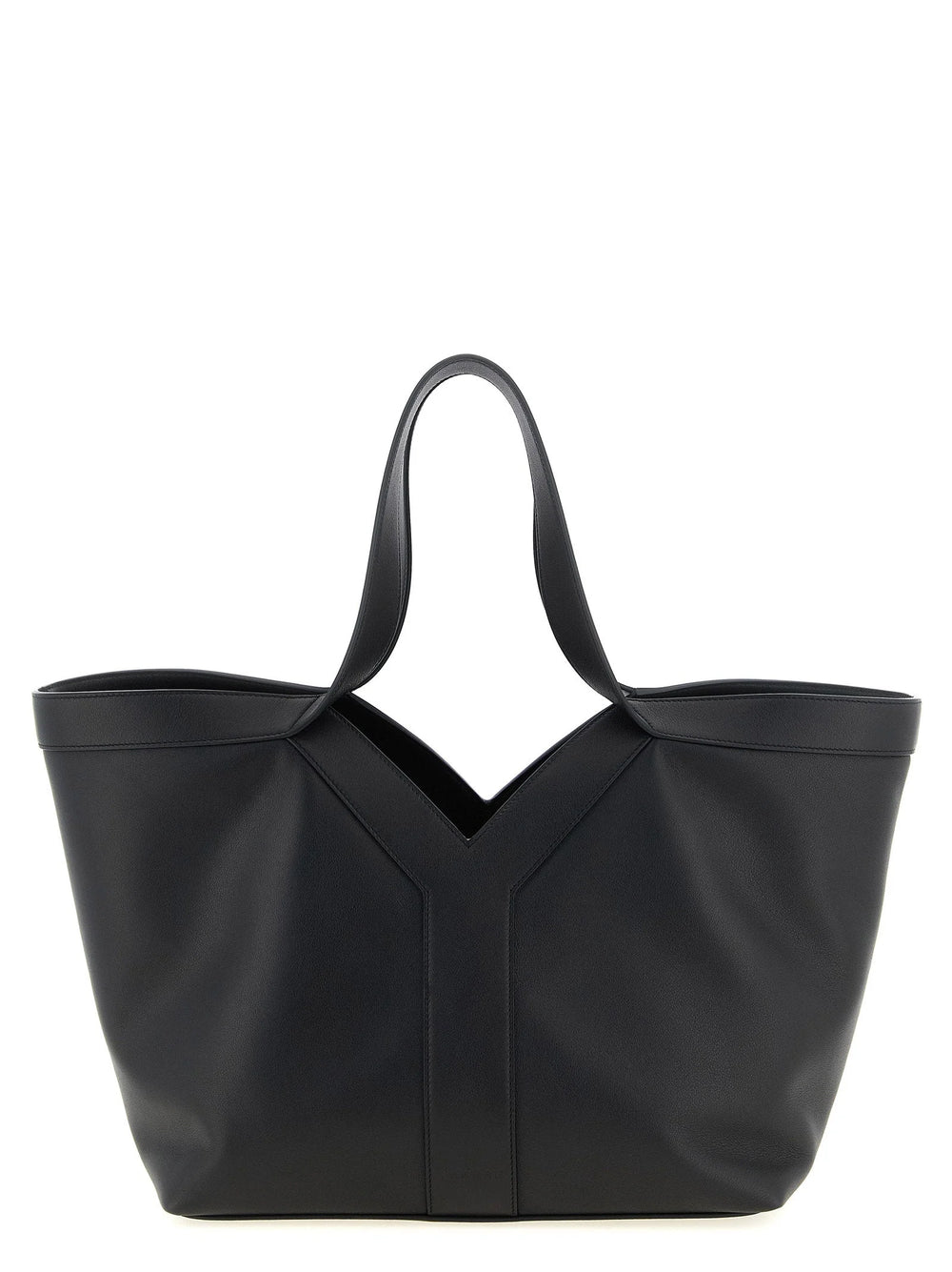 Saint Laurent Black Calfskin Tote Bag