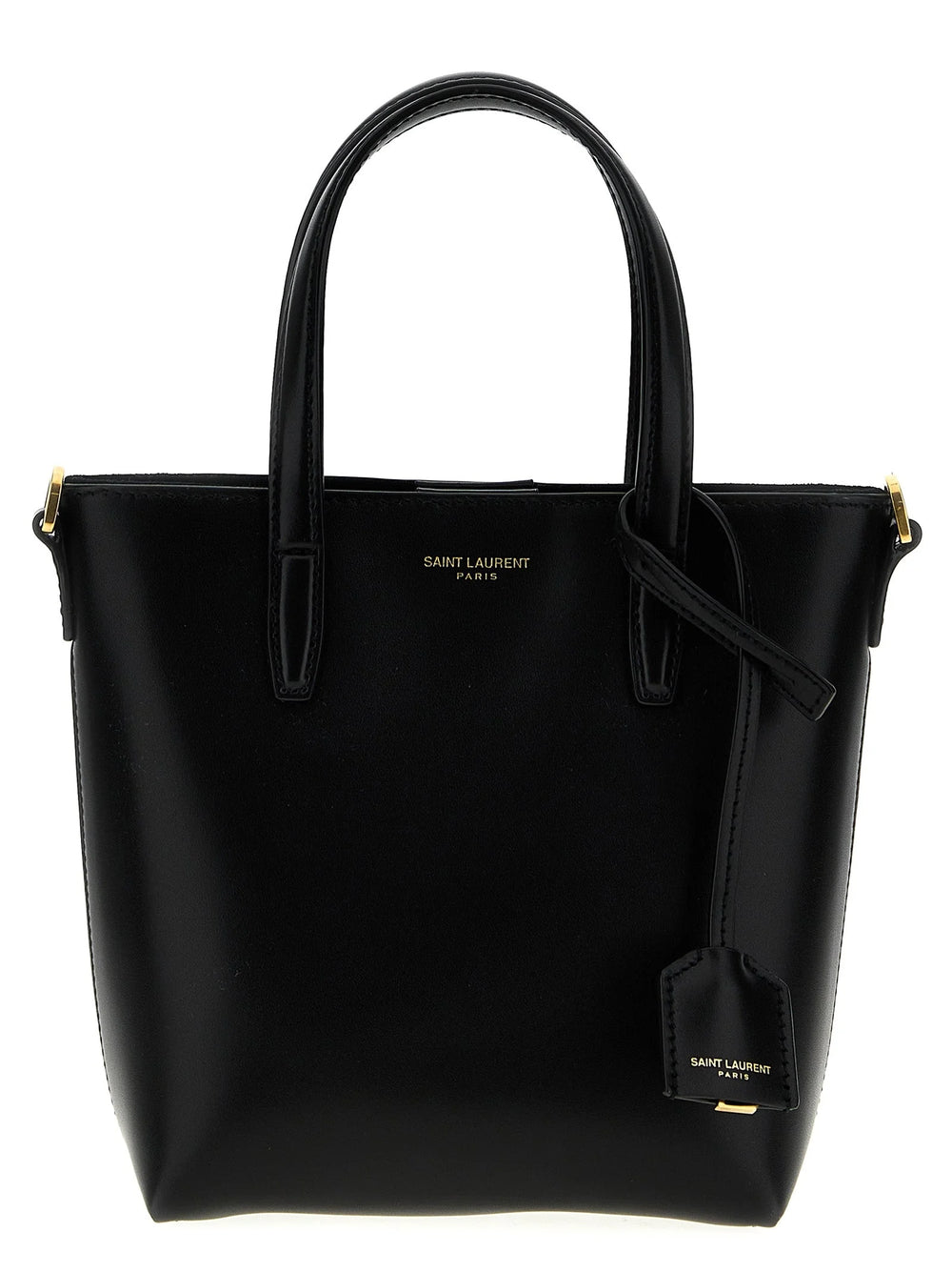 Saint Laurent Black Calfskin Tote Bag