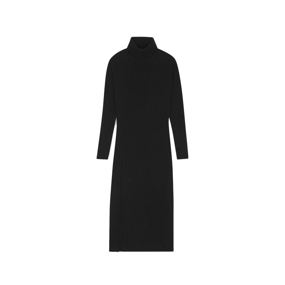 Saint Laurent Black Cashmere Casual Dress - XL