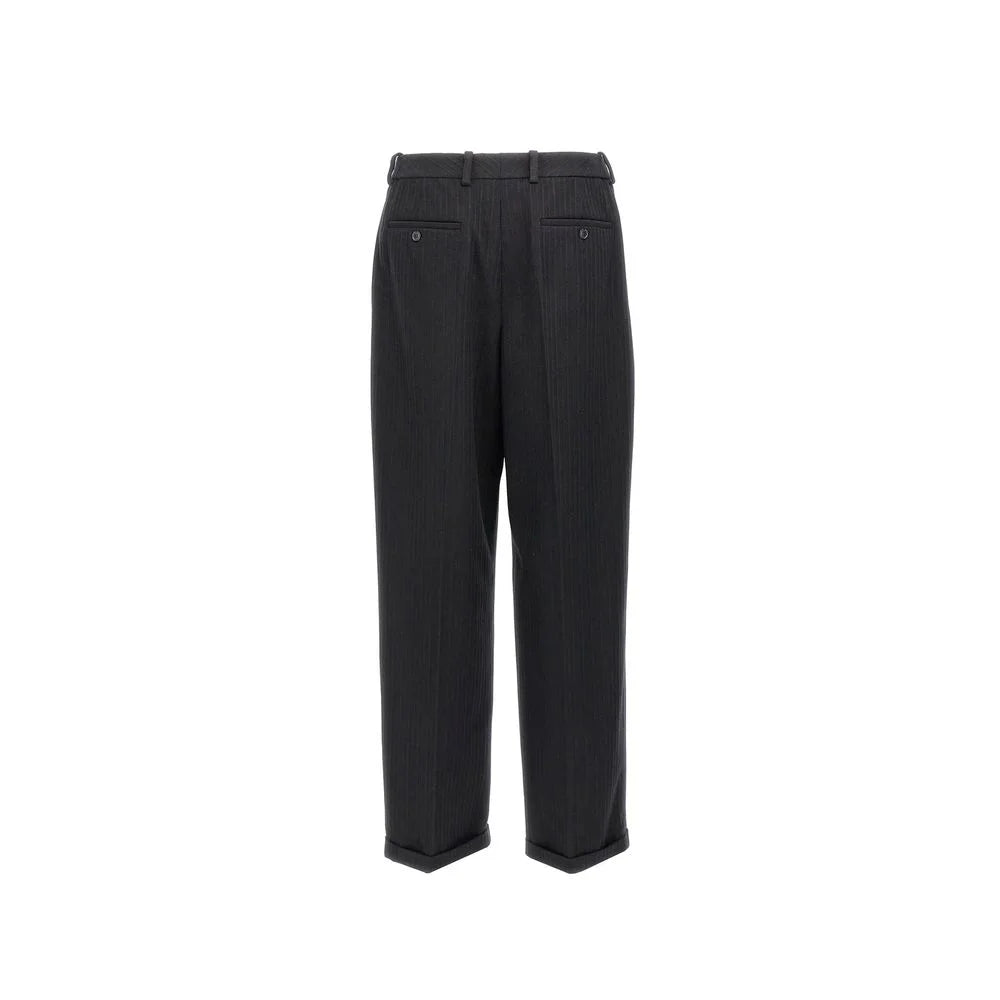 Saint Laurent Black Cashmere Casual Pants - IT52 | XL