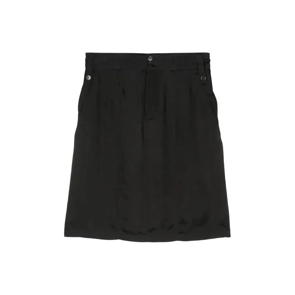 Saint Laurent Black Copper Midi Skirt
