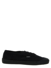 Saint Laurent Black Cotton Low Top Sneakers