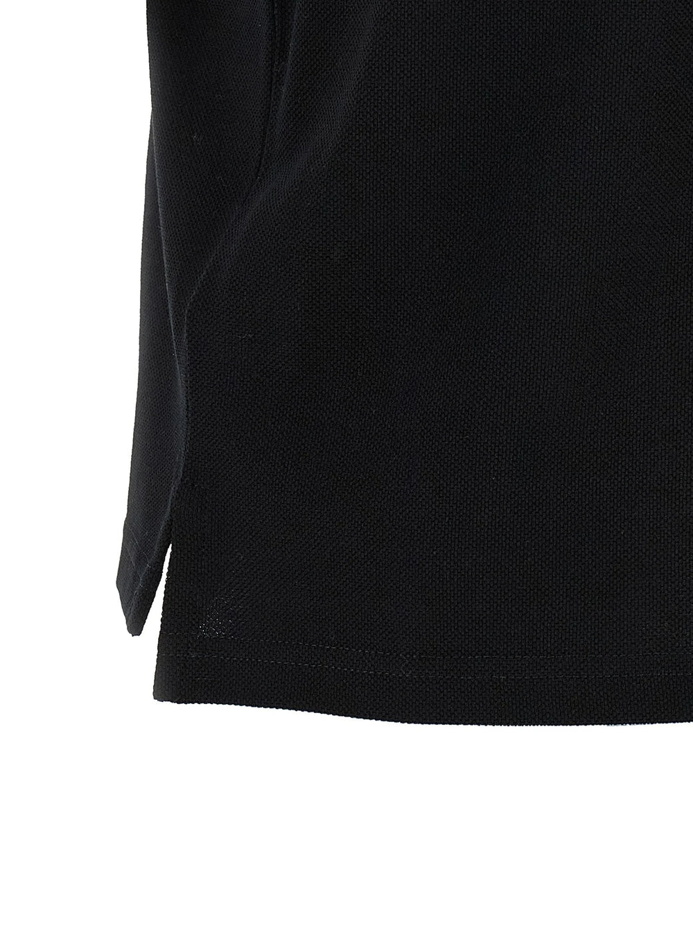 Saint Laurent Black Cotton Polo Shirt - XS