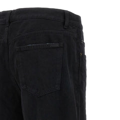 Saint Laurent Black Cotton Relaxed Fit Jeans - W25 | IT39