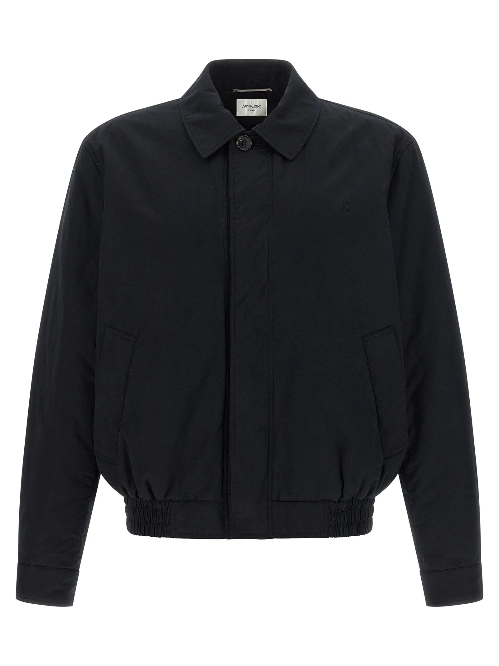 Saint Laurent Black Cotton Shell Jacket