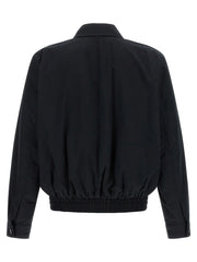 Saint Laurent Black Cotton Shell Jacket
