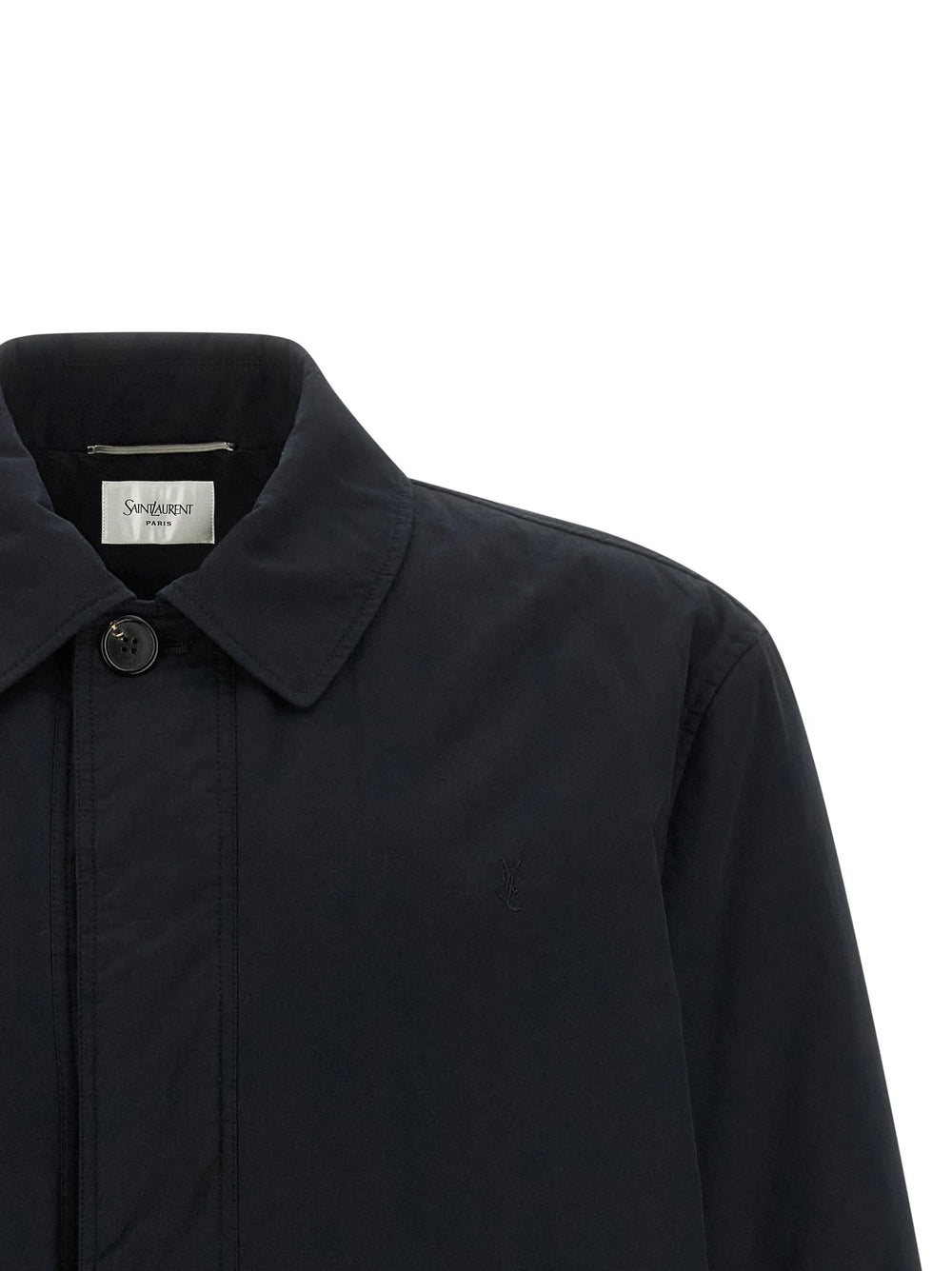Saint Laurent Black Cotton Shell Jacket
