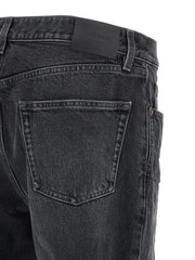 Saint Laurent Sort Bomuldsskjorte med lige ben