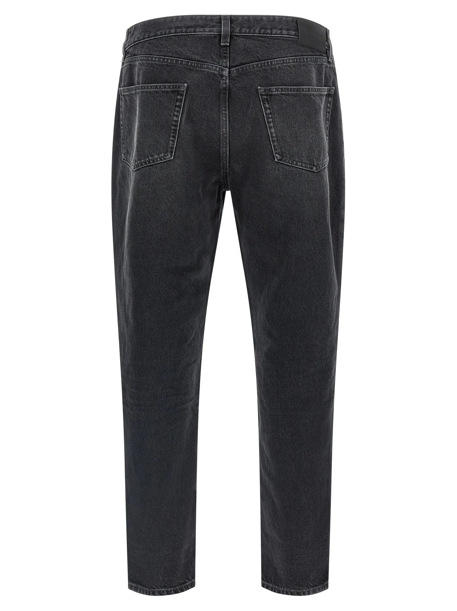 Saint Laurent Sort Bomuldsskjorte med lige ben
