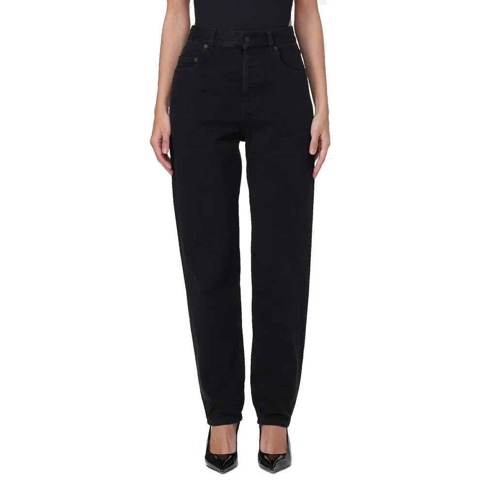 Saint Laurent Black Cotton Straight-Leg Jeans - W26