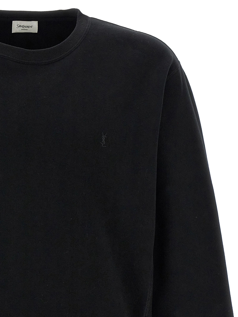 Saint Laurent Black Cotton Sweatshirt