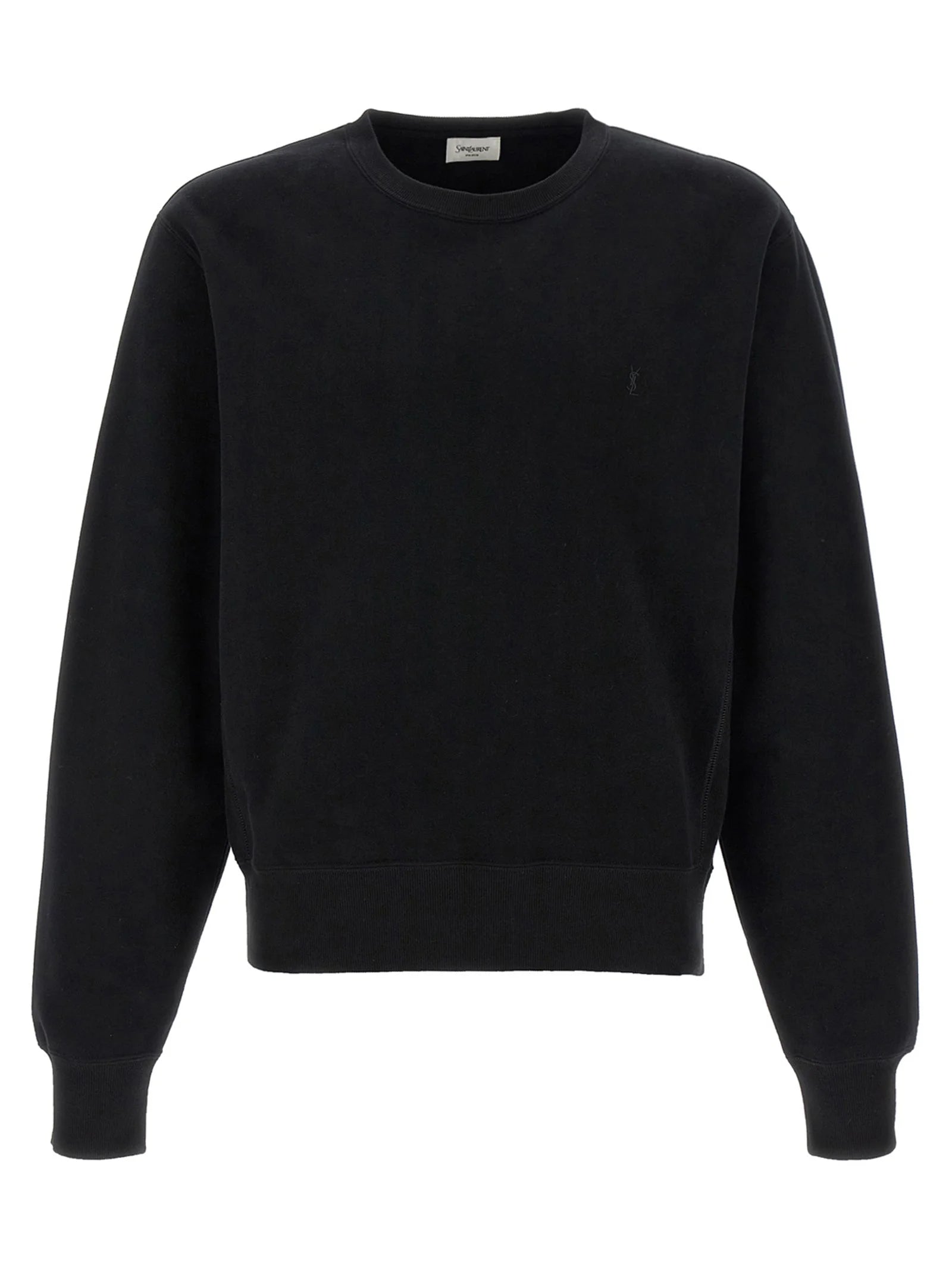 Saint Laurent Black Cotton Sweatshirt