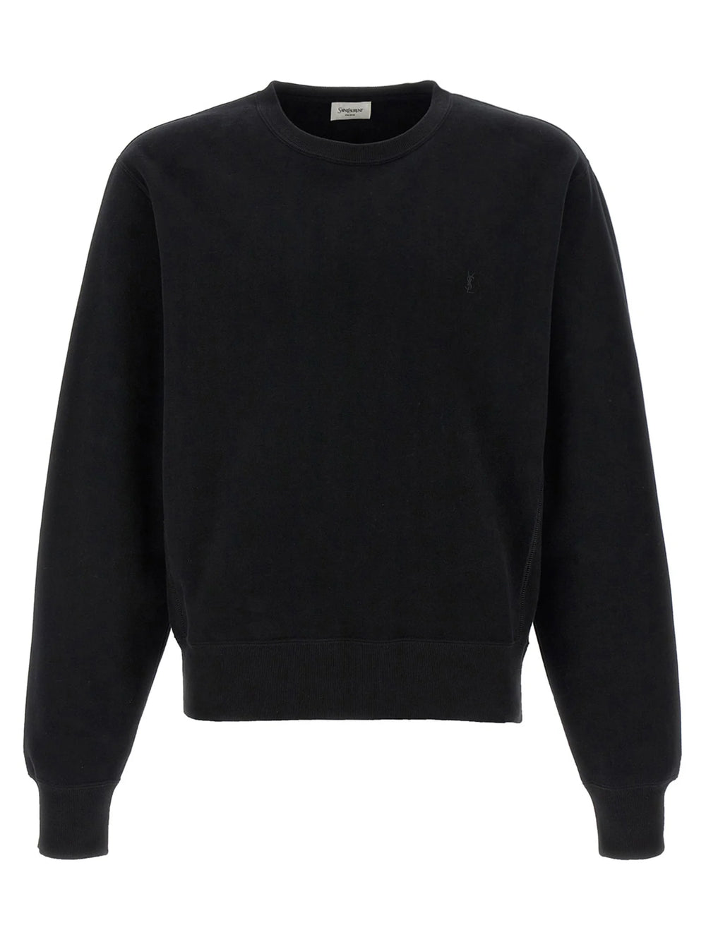 Saint Laurent Black Cotton Sweatshirt